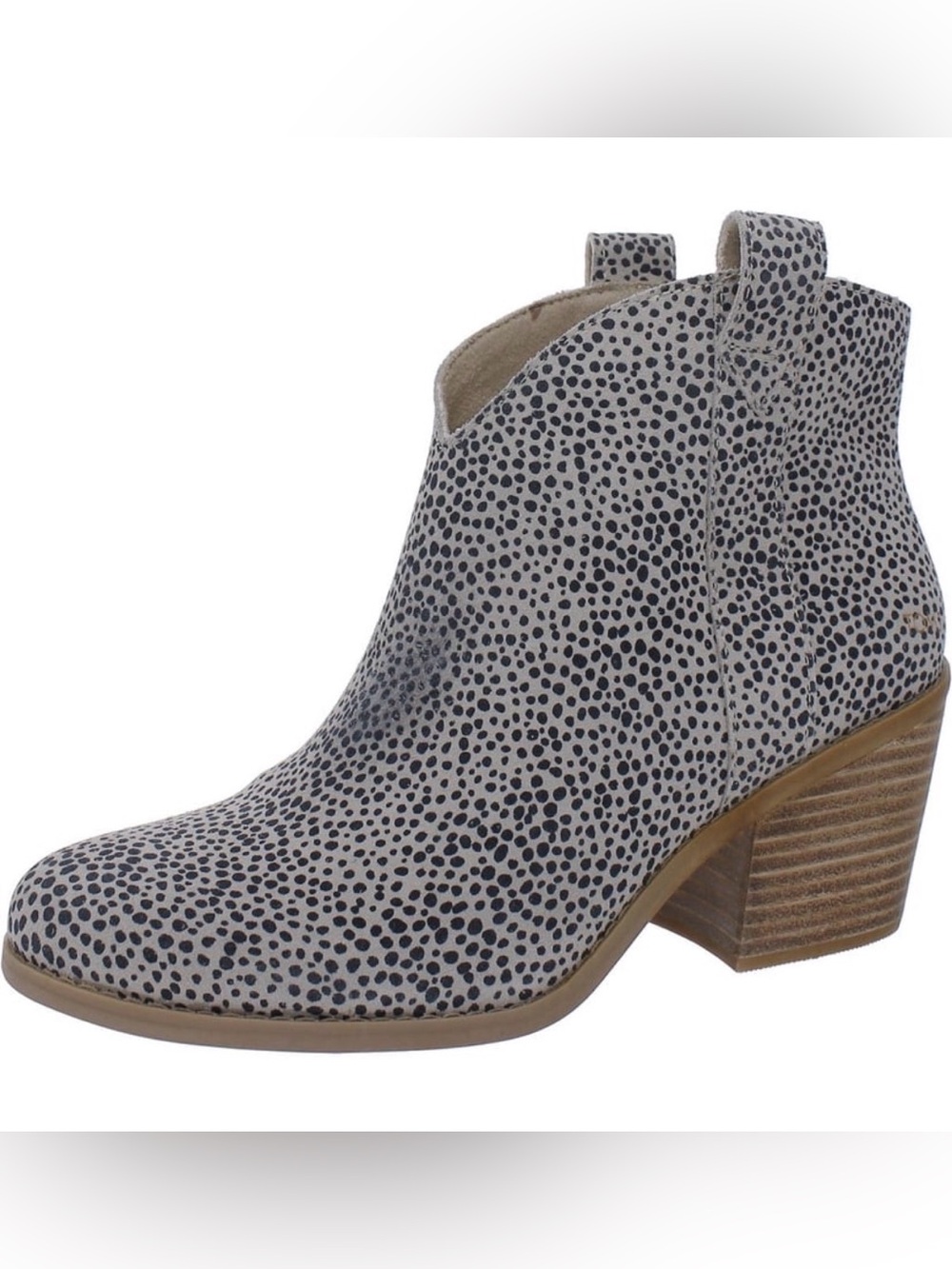 Toms Constance Macadamia Mini Cheetah Suede Bootie NEW